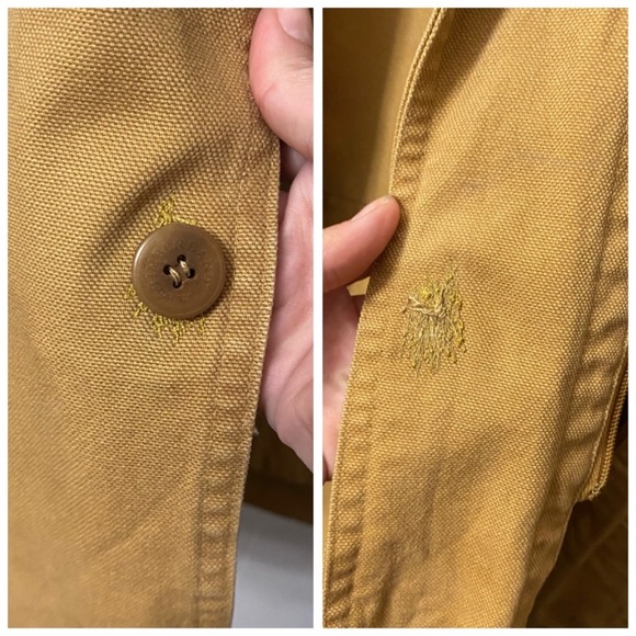 Vintage 90’s Timberland Weathergear Lined Cotton Chore Coat Removable liner - Picture 15 of 16